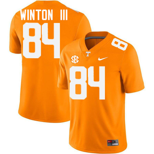 #84 Tommy Winton III UT Vols Jerseys,Tennessee Volunteers College Football Jerseys Stitched-Orange